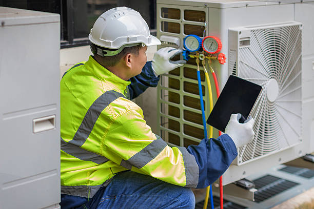 Professional Heat Pump Repair technician working in Lansdale, PA